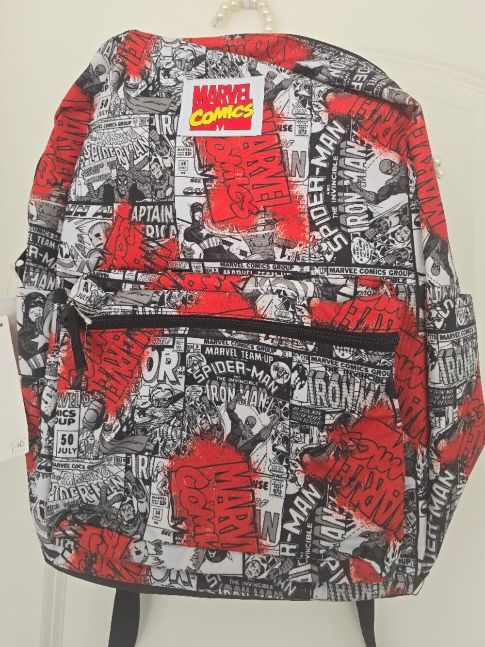 NWT Marvel Avengers 17" Laptop Backpack, Red Splash